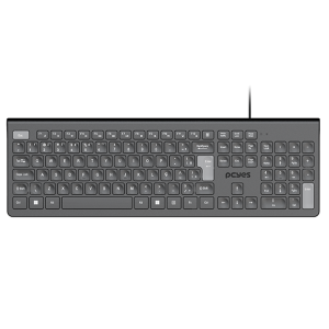 TECLADO USB PCYES SOFT - COM MULTIMIDIA - CABO 2 METROS - ABNT2 - PTOSF2AB