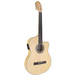 VIOLÃO CLÁSSICO ELETRO-ACÚSTICO LORENZZO 39" - SLIM CUTAWAY - NYLON - NATURAL FOSCO - VTLSC1954N