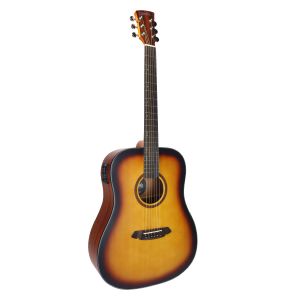 VIOLÃO ELÉTRICO CORAL 41" -  TAMPO SÓLIDO EM SPRUCE - SUNSET - EQ 3 BANDAS - VGAC1954S41