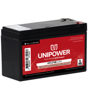 BATERIA ESTACIONÁRIA SELADA VRLA  12V 7,0AH (UP1270E) F187