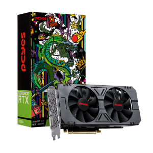 GPU RTX 2060 GDDR6 6GB 192 DUAL FAN - FULL SIZE-  GRAFFITI SERIES - PA2060RTX6GDF
