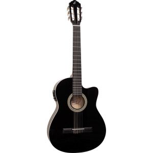 VIOLAO ELETRICO FLAT NYLON NF-14 CEQ BK PRETO