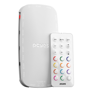 CONTROLADOR DE FAN PCYES LIGHT CORE WHITE GHOST 9 PORTAS PWM + ARGB SANGUE FRIO 3 - PELC9PGBR