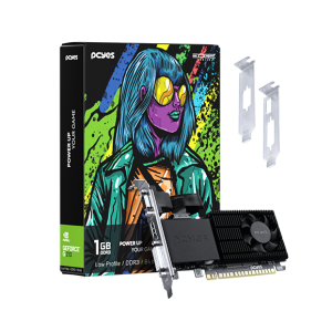 GPU NVIDIA GEFORCE G 210 1GB DDR3 64 BIT PROJETO EDGE LOW PROFILE SINGLE FAN - PPE210DR3SFBR