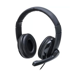 FONE DE OUVIDO HEADSET COM FIO HF700 CABO DE 210CM 30MW PRETO PH317