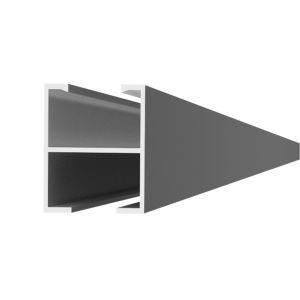 PERFIL H ROMAGNOLE (2 X 2.40M) LITE 2400MM (RS-327) ALUMINIO