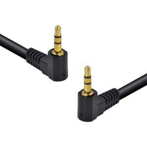 CABO DE ÁUDIO P2 X P2 - 2 CONECTORES DE 90 GRAUS 1,5 MTS (PACOTE C/ 10) - 35SA90-15