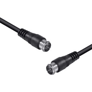 CABO COAXIAL F MACHO X F MACHO 2 METROS PARA ANTENA (PACOTE C/ 10)