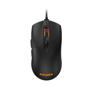 MOUSE GAMER PCYES MALUS BLACK VULCAN - 12400 DPI - RGB - 6 BOTÕES - PMGMBV