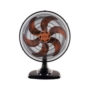 VENTILADOR OSC MESA TURBO 50CM 6 PÁS - 220V - PRETO/BRONZE
