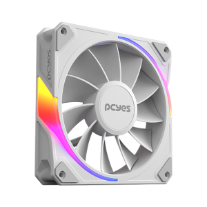 COOLER FAN PARA GABINETE SANGUE FRIO 3 ARGB WHITE GHOST REVERSE 120MM PCYES - ARGBSF3WGRVBR