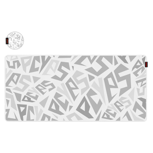 MOUSE PAD GAMER PCYES SIGNATURE EXTENDED WHITE GHOST - 900 X 420 - PMS90X42WG