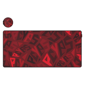 MOUSE PAD GAMER PCYES SIGNATURE EXTENDED RED MAGMA LIMITED - 900 X 420 - PMS90X42RM
