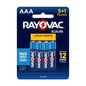 PILHA ALCALINA AA PACK COM 6 5+1 - SM-144