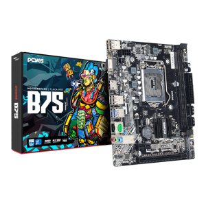 PLACA MÃE PCYES B75 LGA 1155 2XDDR3 (MAX 16GB) M.2 NVME 2XUSB 3.0, 4XUSB 2.0 REDE 1000 HDMI/VGA M-ATX - PCYB75-3G16