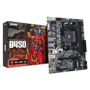 PLACA MÃE PCYES B450, AMD AM4, 2X DDR4 (MAX 64GB), M.2 NVME, 4X USB 3.0, REDE 1000, HDMI, VGA, M-ATX - PCYB450-RZ564