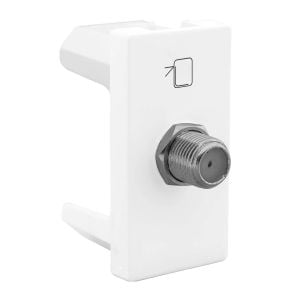 TOMADA ANTENA TIPO F 1M BRANCA 615030BC