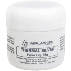 PASTA TERMICA THERMAL SILVER POTE 50G (8 UNIDADES)