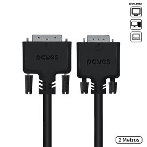 CABO DVI-I PARA VGA MACHO - 2 METROS - PDVM15-2