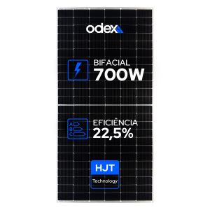 PAINEL SOLAR FOTOVOLTAICO ODEX 700W HJT 132 CELULAS BIFACIAL ODEHJT06032025
