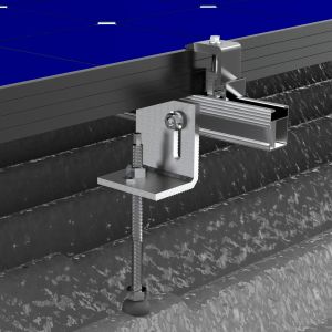 ESTRUTURA SOLAR GROUP 2P FIBROCIMENTO MADEIRA 2400MM ( SEM PERFIL )