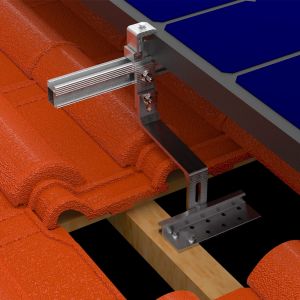 ESTRUTURA SOLAR GROUP 2P TELHA COLONIAL 2400MM ( SEM PERFIL )