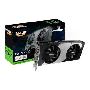 GPU INNO3D GEFORCE RTX 5060 TWIN X2 OC 8GB 128BITS GDDR7 N50602-08D7X-195070N