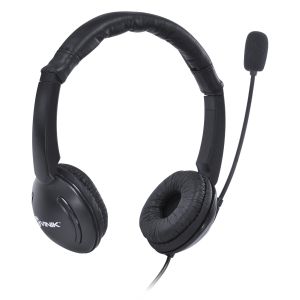 FONE DE OUVIDO HEADSET CORP USB COM MICROFONE - PRETO - VK390