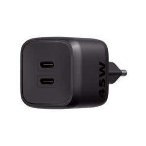 CARREGADOR ULTRARRAPIDO 45W C/ 2 PORTAS USB-C GAN EC20 4820191