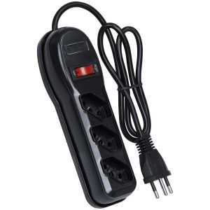 FILTRO DE LINHA 3 TOMADAS PP 0,75MM COMPRIMENTO 1MT