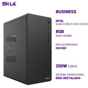 COMPUTADOR B500 QUAD CORE I5 3470 3.20GHZ MEM 8GB DDR3 SEM HD/SSD FONTE 200W