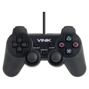 CONTROLE PC USB PS2/PLAYSTATION 2 - RETRÔ - VINIK PLAY 2