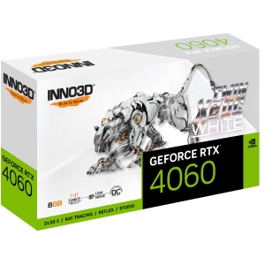 GPU INNO3D GEFORCE RTX 4060 TWIN X2 OC WHITE 8GB GDDR6 128-BIT N40602-08D6X-173051W