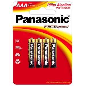 PILHA ALCALINA AAA COM 4 LR03XAB/4B192