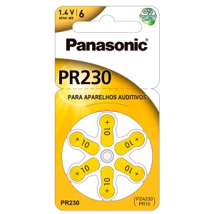 BATERIA AUDITIVA 1,4V 63MAH COM 6 PR-230BR/300