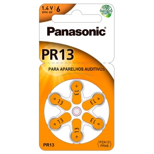 BATERIA AUDITIVA 1,4V 250MAH COM 6 PR-13BR/300