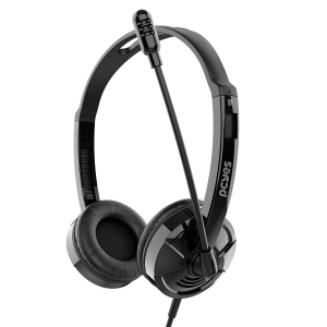 FONE DE OUVIDO HEADSET OFFICE HB500 DRIVER 30MM C/ CABO USB - TESTE