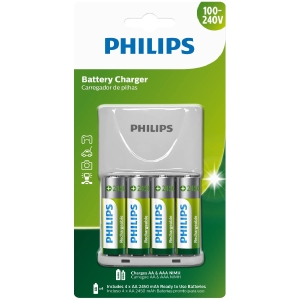 CARREGADOR PILHAS AA/AAA C/4 AA 2500MAH SCB2445NB/59