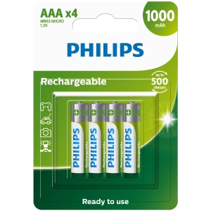 PILHA RECARREGAVEL AAA 1000MAH C/4 R03B4RTU10/59