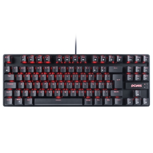TECLADO GAMER MECANICO TKL NERON - SWITCH OUTEMU RED HOTSWAP - LED VERMELHO - PCYES - PNOHRDV