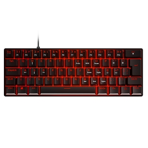 TECLADO GAMER MECANICO 60% ZOT - SWITCH OUTEMU BROWN HOTSWAP - LED VERMELHO - PCYES - PZOHBWV