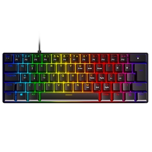 TECLADO GAMER MECANICO 60% ZOT - SWITCH OUTEMU RED HOTSWAP - LED RGB - PCYES - PZOHRDRGB