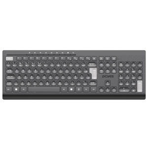 TECLADO SEM FIO SOFT COM MULTIMIDIA - WIRELESS 2.4GHZ - ABNT2 - PTOSFWAB