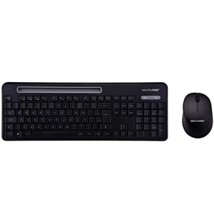 KIT TECLADO E MOUSE SEM FIO 2.4GHZ USB TC280 PRETO