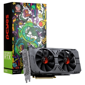GPU RTX 2060 6GB 192 BITS GDDR6 DUAL FAN GRAFFITI SERIES - PAX2060RTX6G192BDF