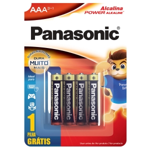 PILHA ALCALINA AAA C/ 4 LR03XAB/L4P3