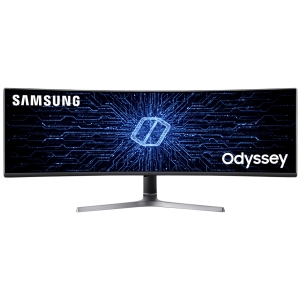 MONITOR GAMER CURVO SAMSUNG ODYSSEY RG90 49" DQHD SUPER ULTRAWIDE 120HZ HDMI DP USB FREESYNC - LC49RG90SSLXZD