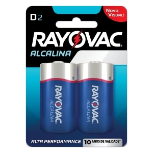 PILHA ALCALINA GRANDE D2 COM 2 20220