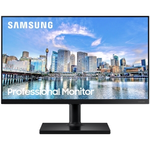 MONITOR SAMSUNG 24" FULL HD 75HZ IPS AJUSTE DE ALTURA ROTAÇÃO INCLINAÇÃO HDMI DP USB FREESYNC - LF24T450FQLMZD
