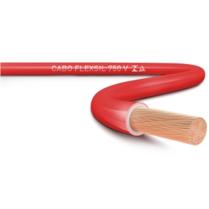 CABO FLEXIVEL FLEXSIL 750V 1,0MM 100M VERMELHO